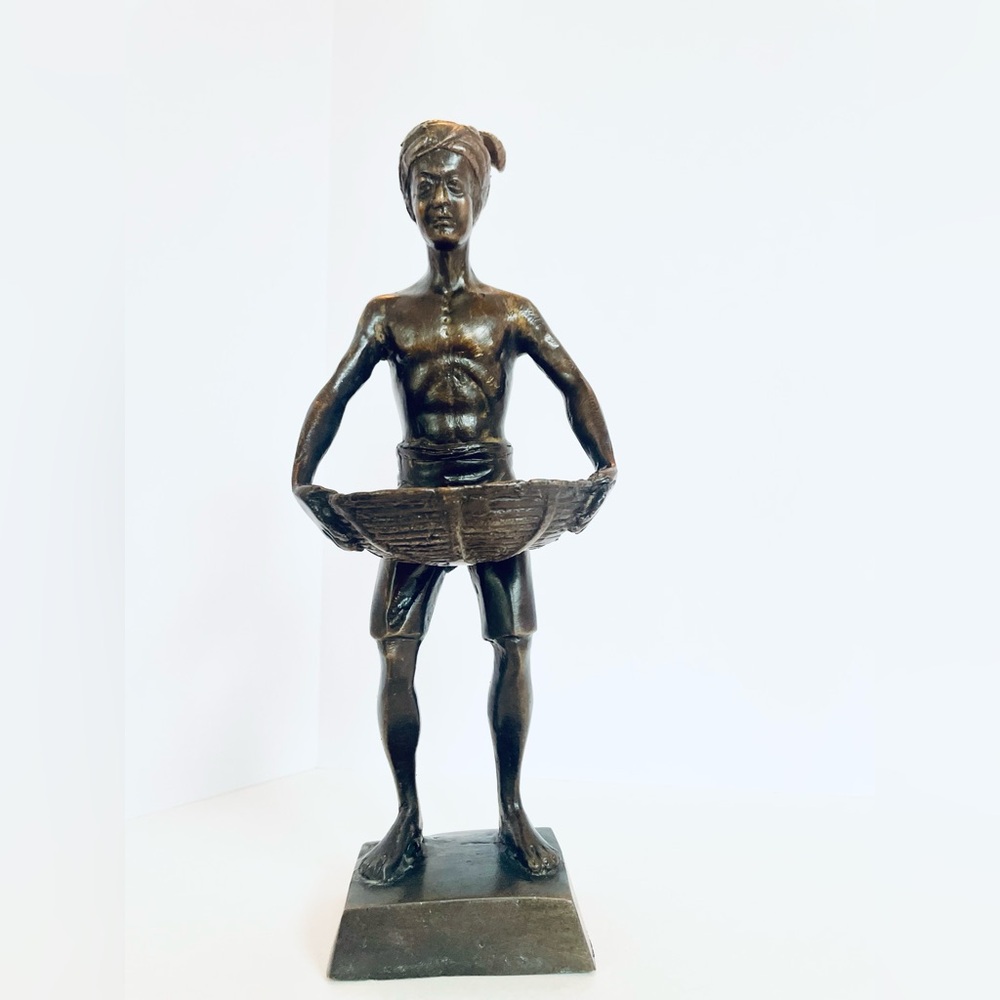 Vintage Bronze Statue Of Blackamoor Style Of Franz Bergmann
